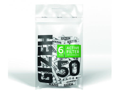 GIZEH Active Filter - Aktivkohlefilter 50er Beutel - Ø 6mm