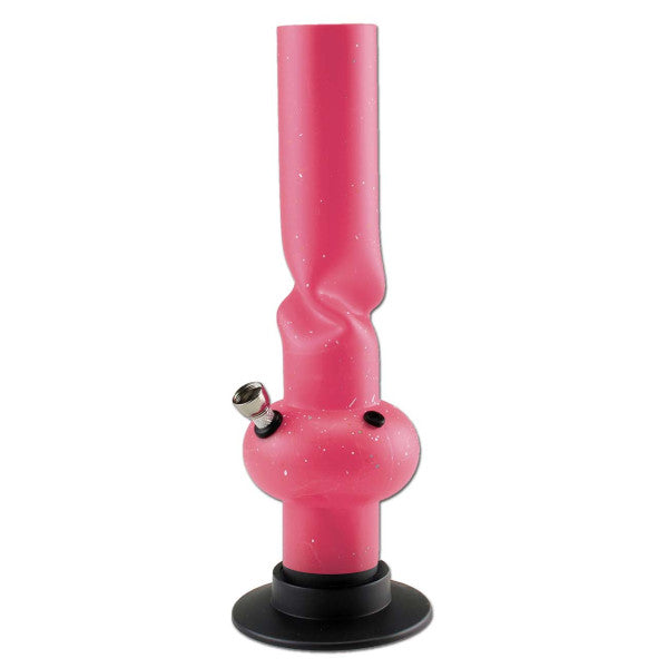 Black Leaf Acrylbong mit Twist & Antirutschfuß - Höhe 305mm