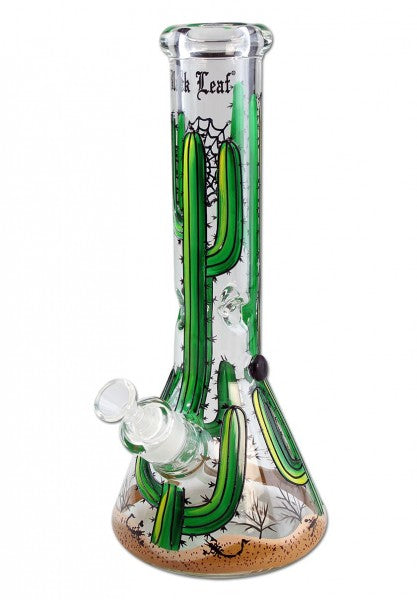 Black Leaf - handbemalte Kolbenbong - Eisbong - Höhe 320mm - viele Designs - dein-Onlineheadshop.de