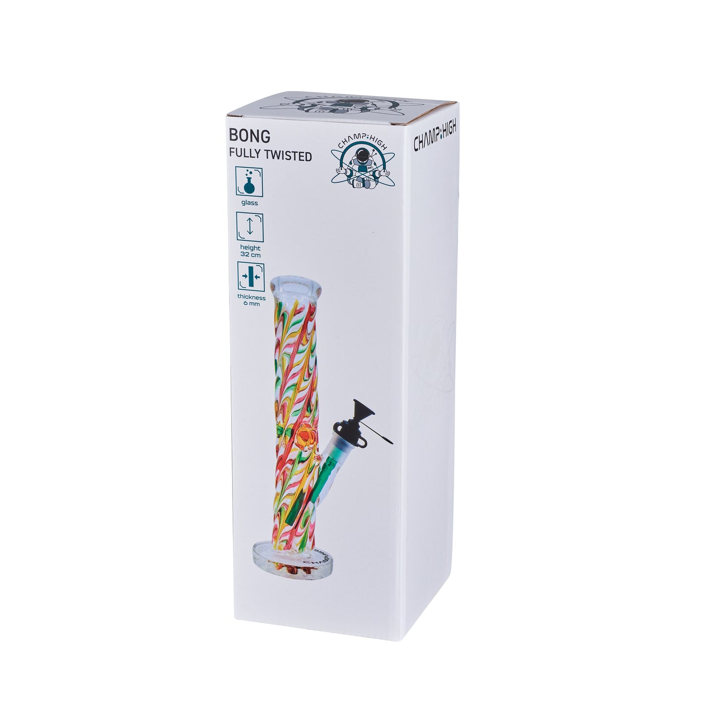 Champ High - Glasbong " Twisted#2" - Höhe 320mm