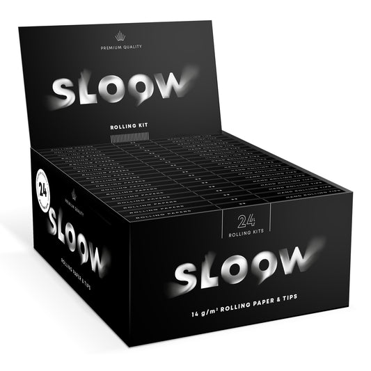 Sloow - Black King Size Slim - Longpapers + Filtertips