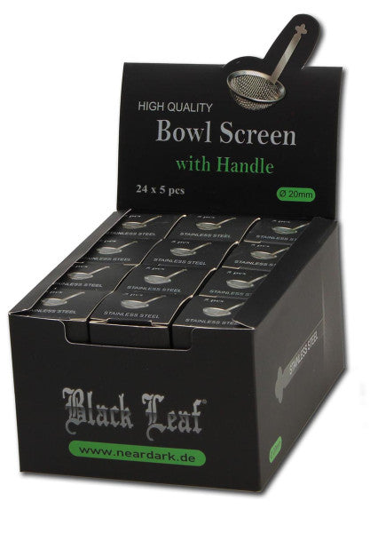 Black Leaf Edelstahl-Schüsselsieb - 5er Pack - Ø 20mm