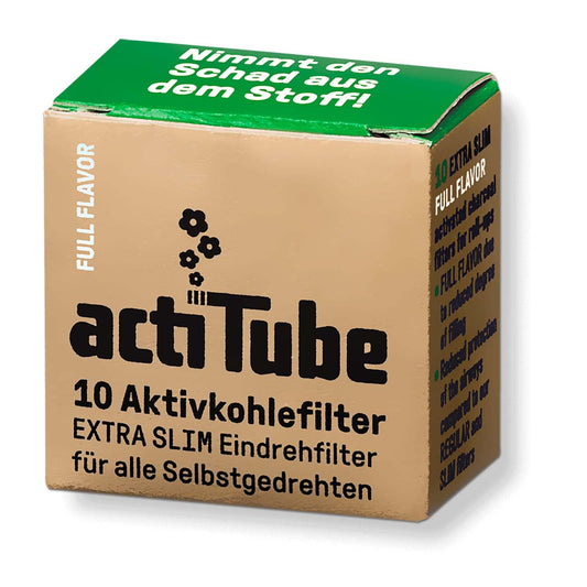 ActiTube Aktivkohlefilter, Full Flavour 6mm Durchmesser - 50 Stück je Box