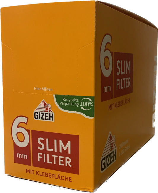 GIZEH Slim Filter - Zigarettendrehfilter 120er Beutel - Durchmesser Ø 6mm