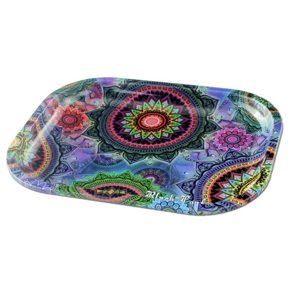 Black Leaf - Rolling Tray - viele Designs - inklusive Unterteil & Zubehör