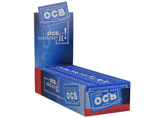 OCB Shortpapers Blau - doppelt & gummiertes Zigarettendrehpapier