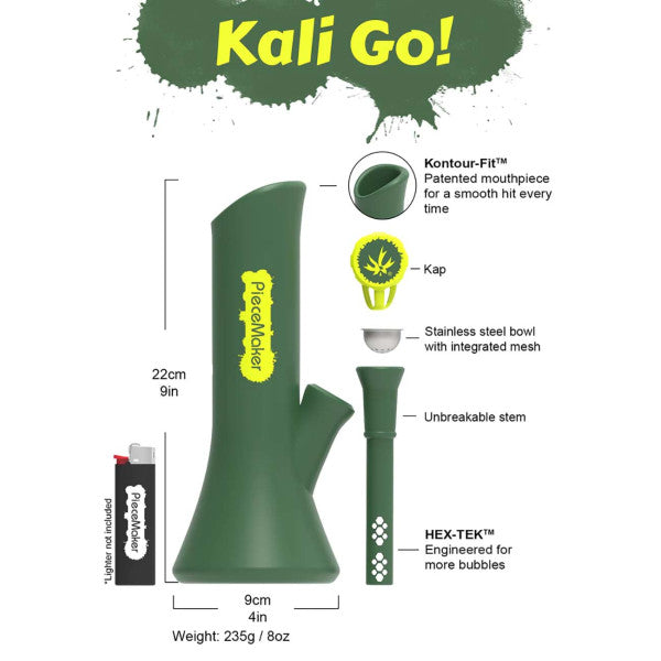 PieceMaker "Kali GO!" Silikonbong Höhe 220mm