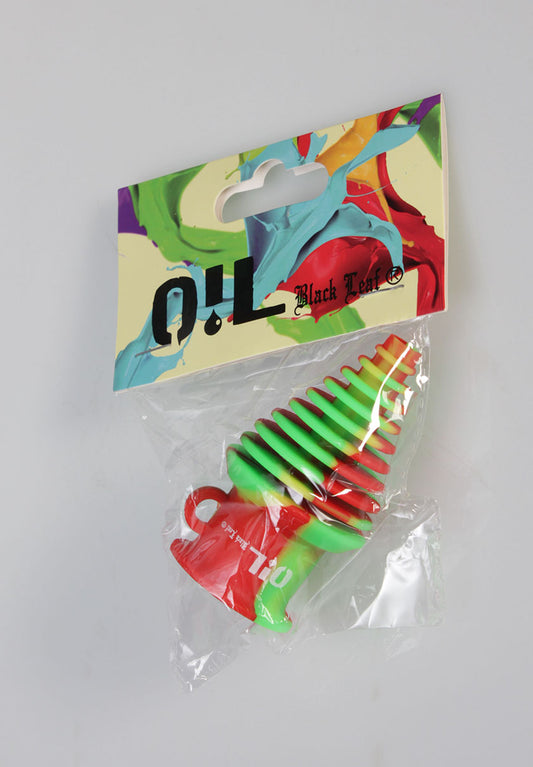"Oil Black Leaf" Silikonmundstück für Festivals