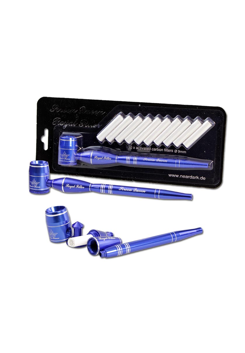 Black Leaf "Screen Queen"  Sieblose Purpfeife mit Royalfilter / Aktivkohle - dein-Onlineheadshop.de