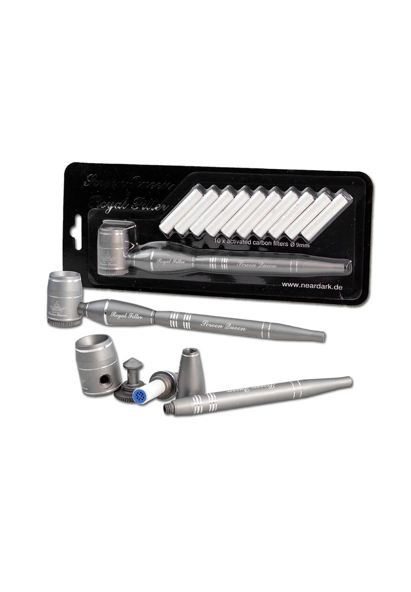 Black Leaf "Screen Queen"  Sieblose Purpfeife mit Royalfilter / Aktivkohle - dein-Onlineheadshop.de