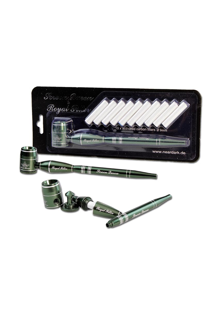 Black Leaf "Screen Queen"  Sieblose Purpfeife mit Royalfilter / Aktivkohle - dein-Onlineheadshop.de