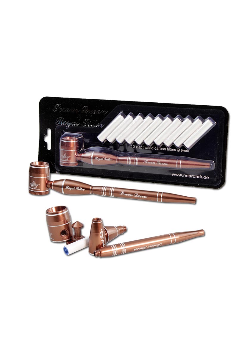Black Leaf "Screen Queen"  Sieblose Purpfeife mit Royalfilter / Aktivkohle - dein-Onlineheadshop.de