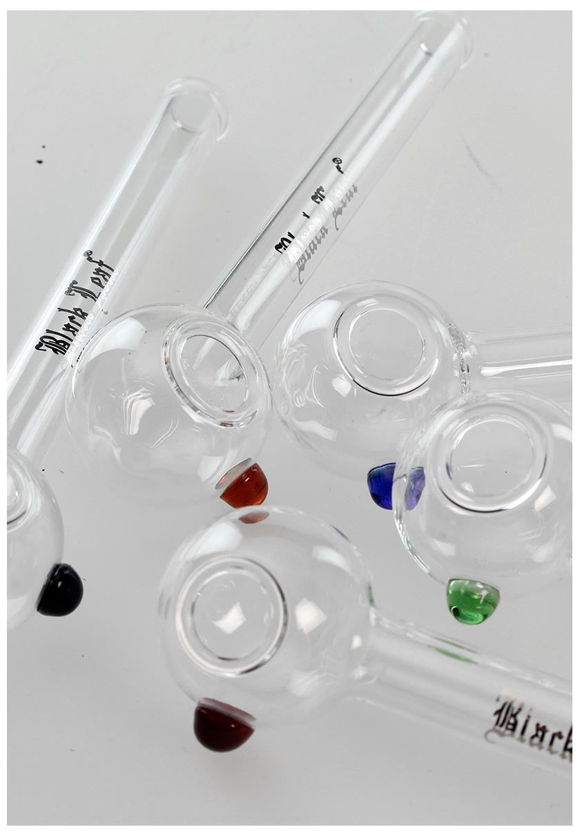 Black Leaf Ölpfeife - gerade Handpfeife aus Glas - verschiedene Farben - dein-Onlineheadshop.de