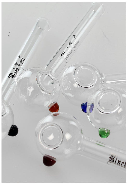 Black Leaf Ölpfeife - gerade Handpfeife aus Glas - verschiedene Farben - dein-Onlineheadshop.de