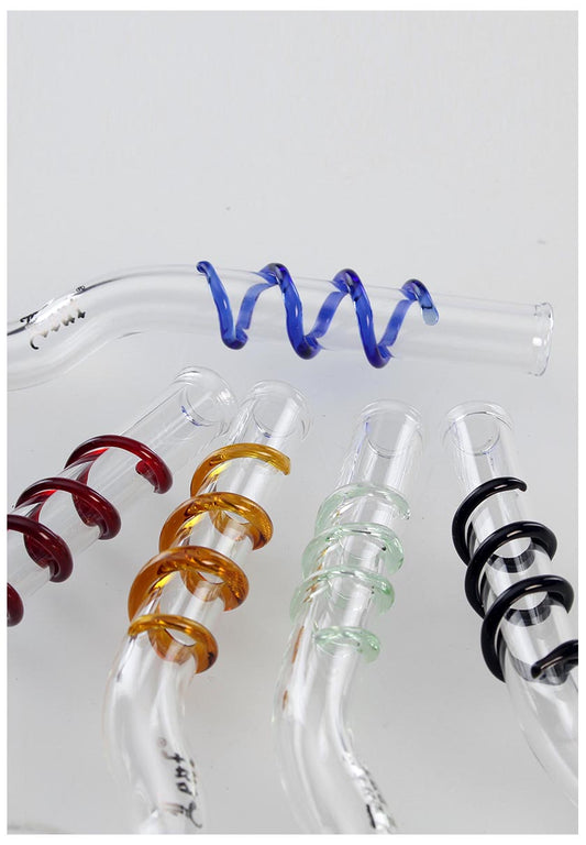 Black Leaf Ölpfeife "Spirale" - Handpfeife aus Glas - verschiedene Farben - dein-Onlineheadshop.de