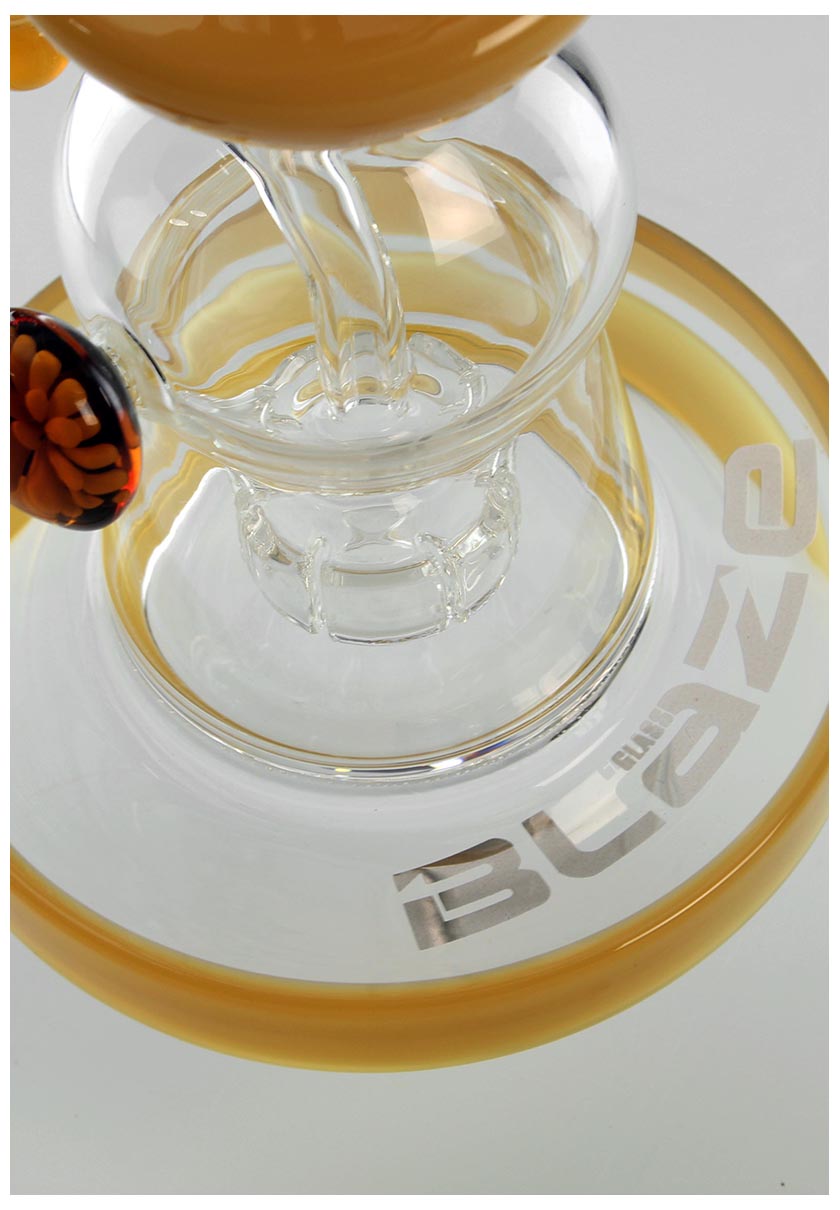 BLAZE GLASS Ölbong Dabbingpfeife - Trommelperkolator mit Banger - Höhe 230mm - dein-Onlineheadshop.de