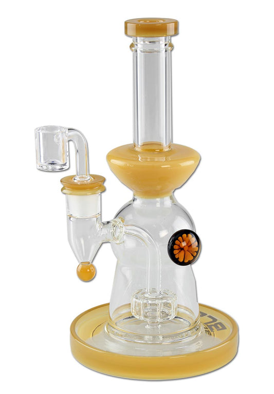 BLAZE GLASS Ölbong Dabbingpfeife - Trommelperkolator mit Banger - Höhe 230mm - dein-Onlineheadshop.de