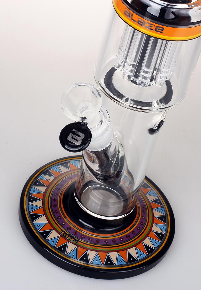 Blaze Glass Eisbong mit Perkolator - Höhe 490mm - verschiedene Designs - dein-Onlineheadshop.de