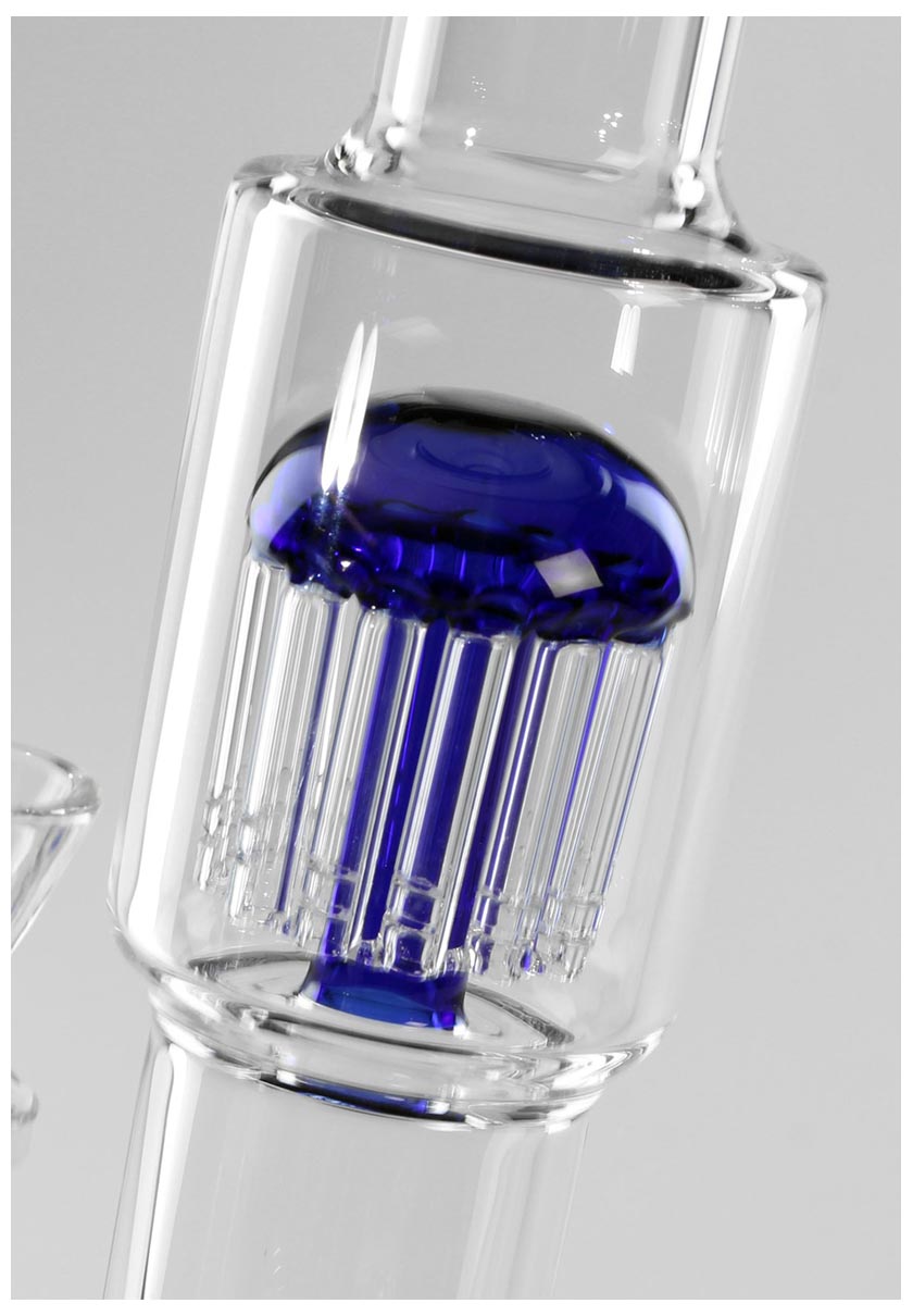 "Black Leaf" BL Glasbong Trommel & Baumperkolator - Höhe 450mm - dein-Onlineheadshop.de