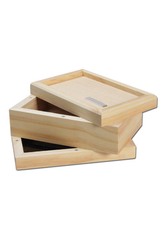 "Black Leaf" Aufbewahrungsbox aus Holz mit Pollensieb - 60 Mikron