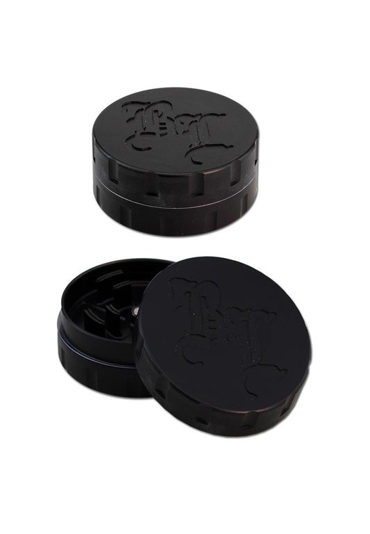 Black Leaf Startrails Aluminiumgrinder 2-tlg. schwarz Ø 42mm - dein-Onlineheadshop.de