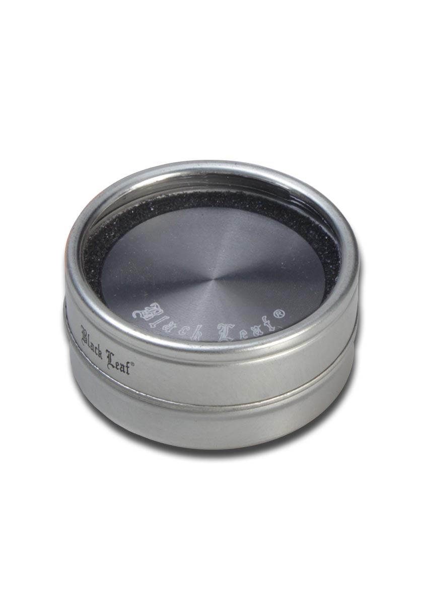Black Leaf Alu-Mühle - 2-tlg. anodisiert Ø 40m inkl. Geschenkdose - dein-Onlineheadshop.de
