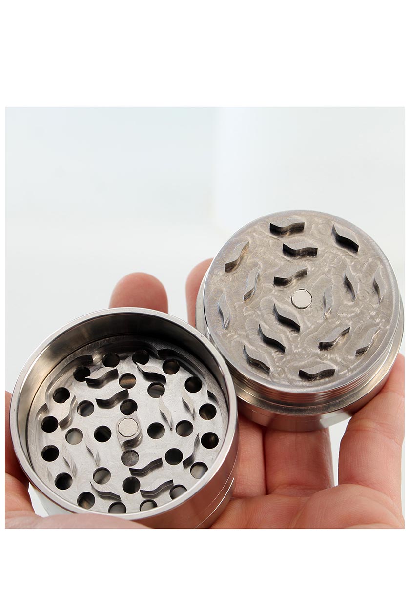 Black Leaf Edelstahl Deluxe Grinder 5-tlg. - 2 Größen - dein-Onlineheadshop.de
