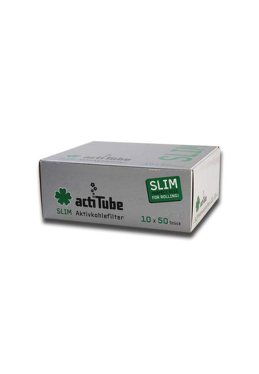 actiTube Aktivkohlefilter Slim - Durchmesser Ø 7mm 50er Box