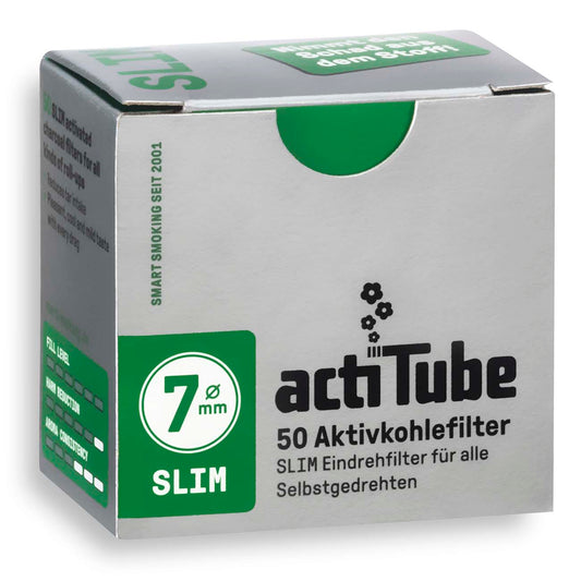 ActiTube Aktivkohlefilter, 7mm Durchmesser - 50 Stück je Box