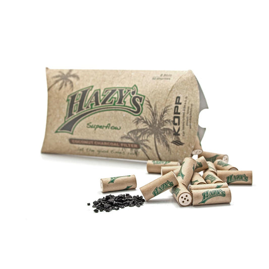 HAZYs Kokosnusskohle + Meerschaum 50x Aktivkohle-Filter - Ø 8mm - dein-Onlineheadshop.de