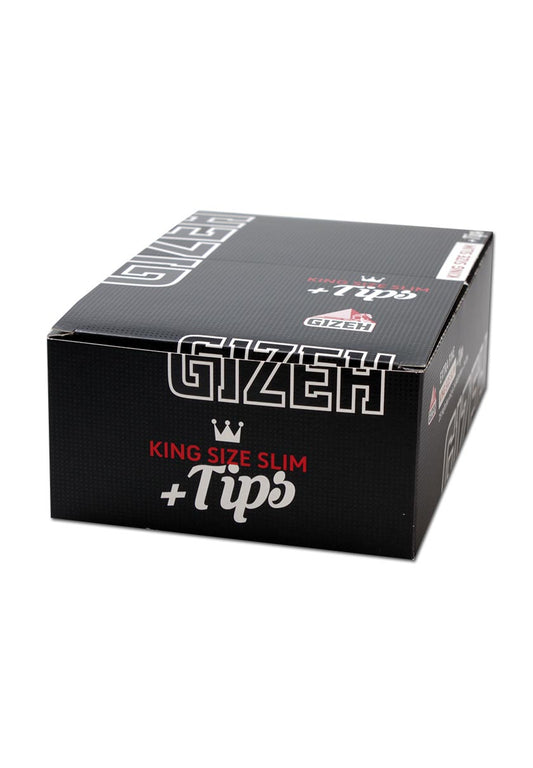 GIZEH Black King Size Slim + Tips & Longpapers - dein-Onlineheadshop.de