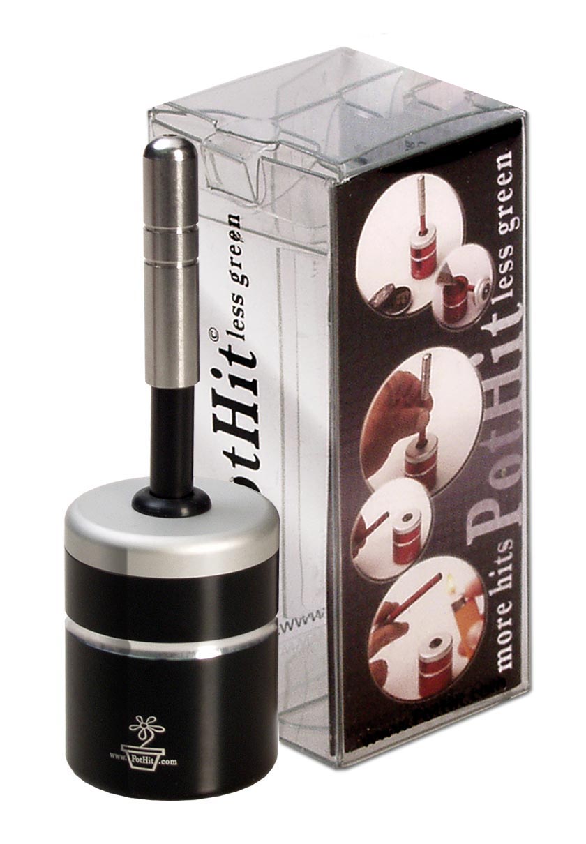 "Black Leaf" PotHit -One-Hitter - Handpfeife - verschiedene Farben - dein-Onlineheadshop.de