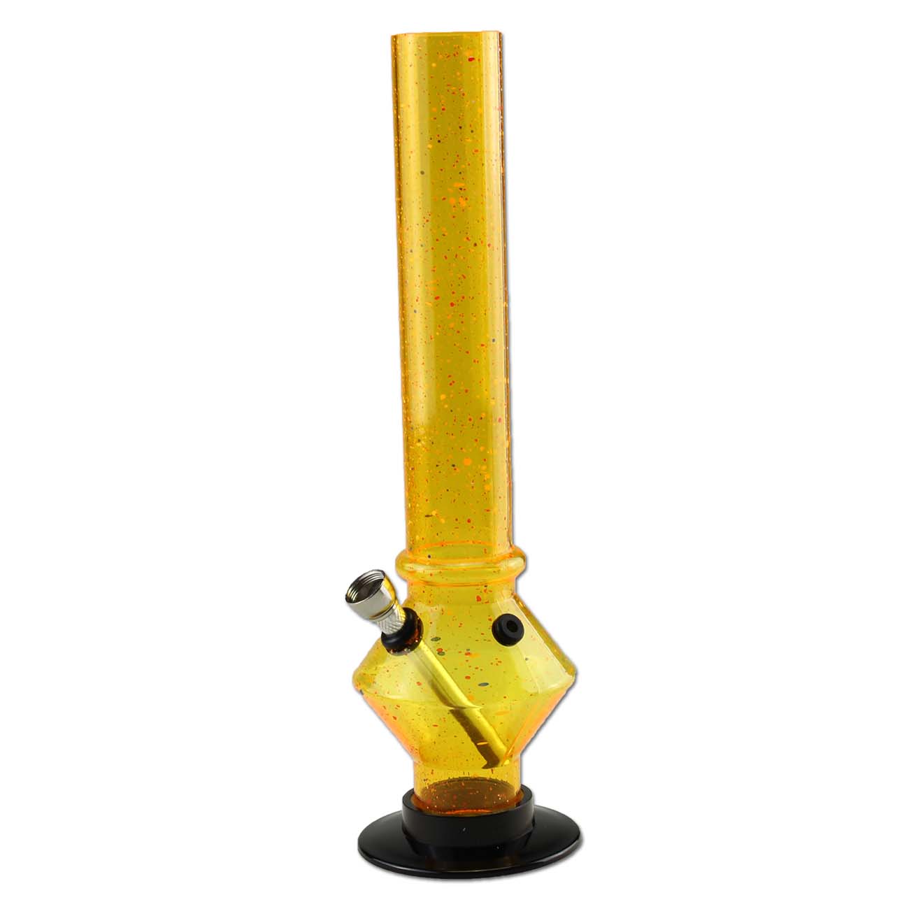 Black Leaf Acrylbong transparent - Höhe 300mm - dein-Onlineheadshop.de