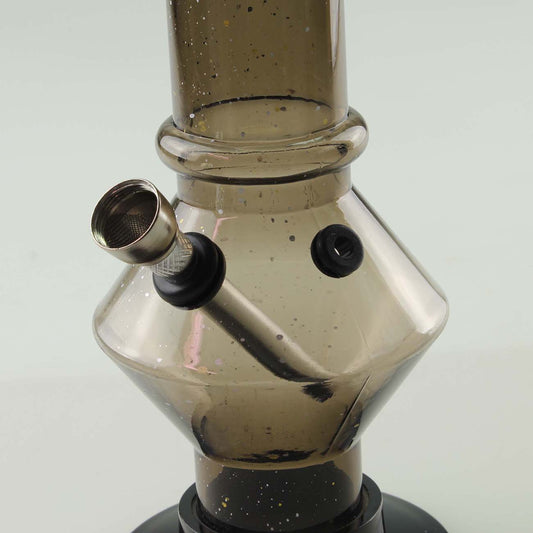 Black Leaf Acrylbong transparent - Höhe 300mm - dein-Onlineheadshop.de