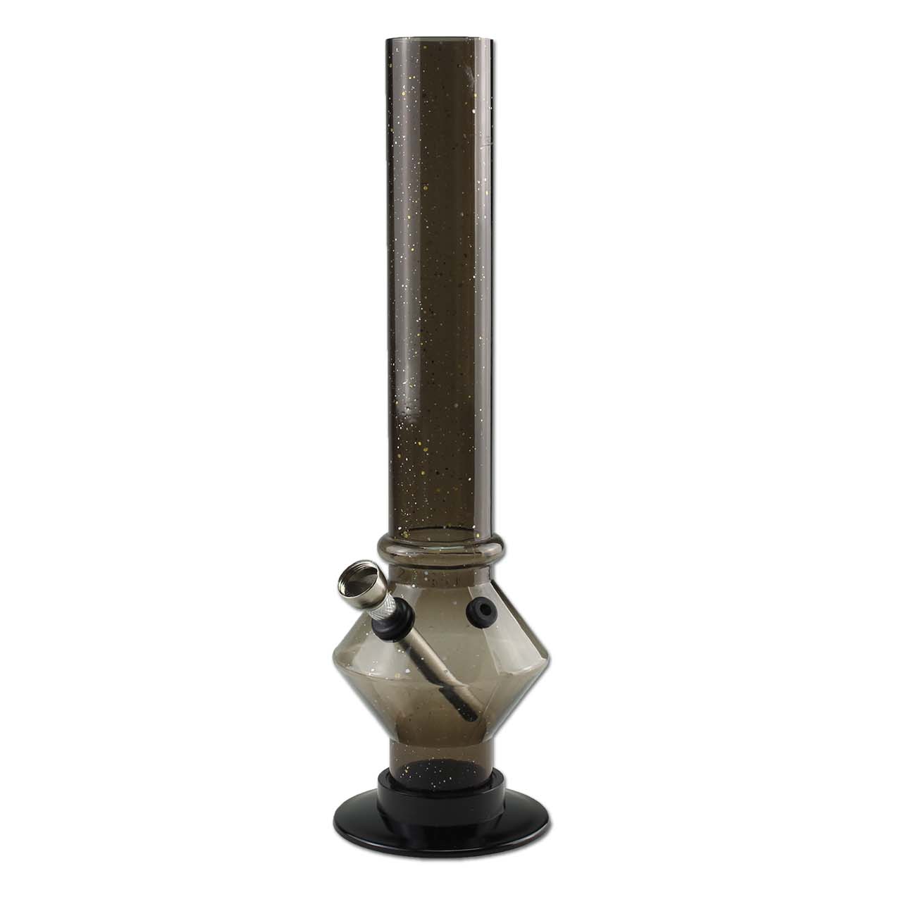 Black Leaf Acrylbong transparent - Höhe 300mm - dein-Onlineheadshop.de