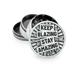 Fire-Flow - Aluminium-Grinder 4-Teilig Ø 50mm- "Keep Blazing stay Amazing"