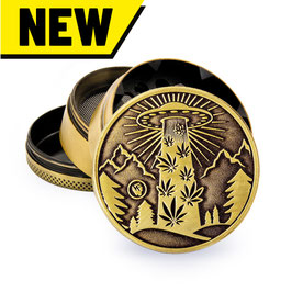 Fire-Flow - Aluminium-Grinder 4-Teilig Ø 50mm- "420 Aliens Ufo"