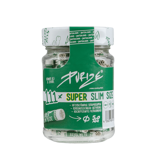PURIZE Aktivkohlefilter "SuperSlim" - Ø 5mm - 111er Glas