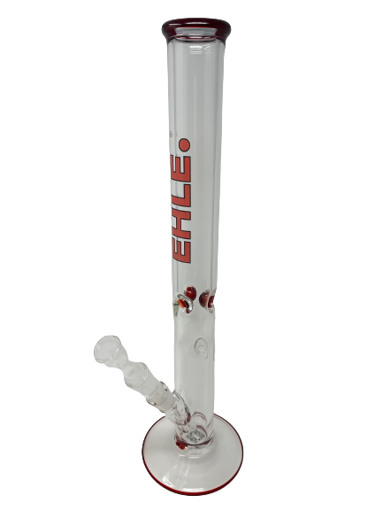 Ehle. Glasbong - roter Eiszylinder - Premium Pfeife - dein-Onlineheadshop.de