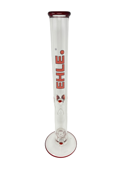 Ehle. Glasbong - roter Eiszylinder - Premium Pfeife - dein-Onlineheadshop.de