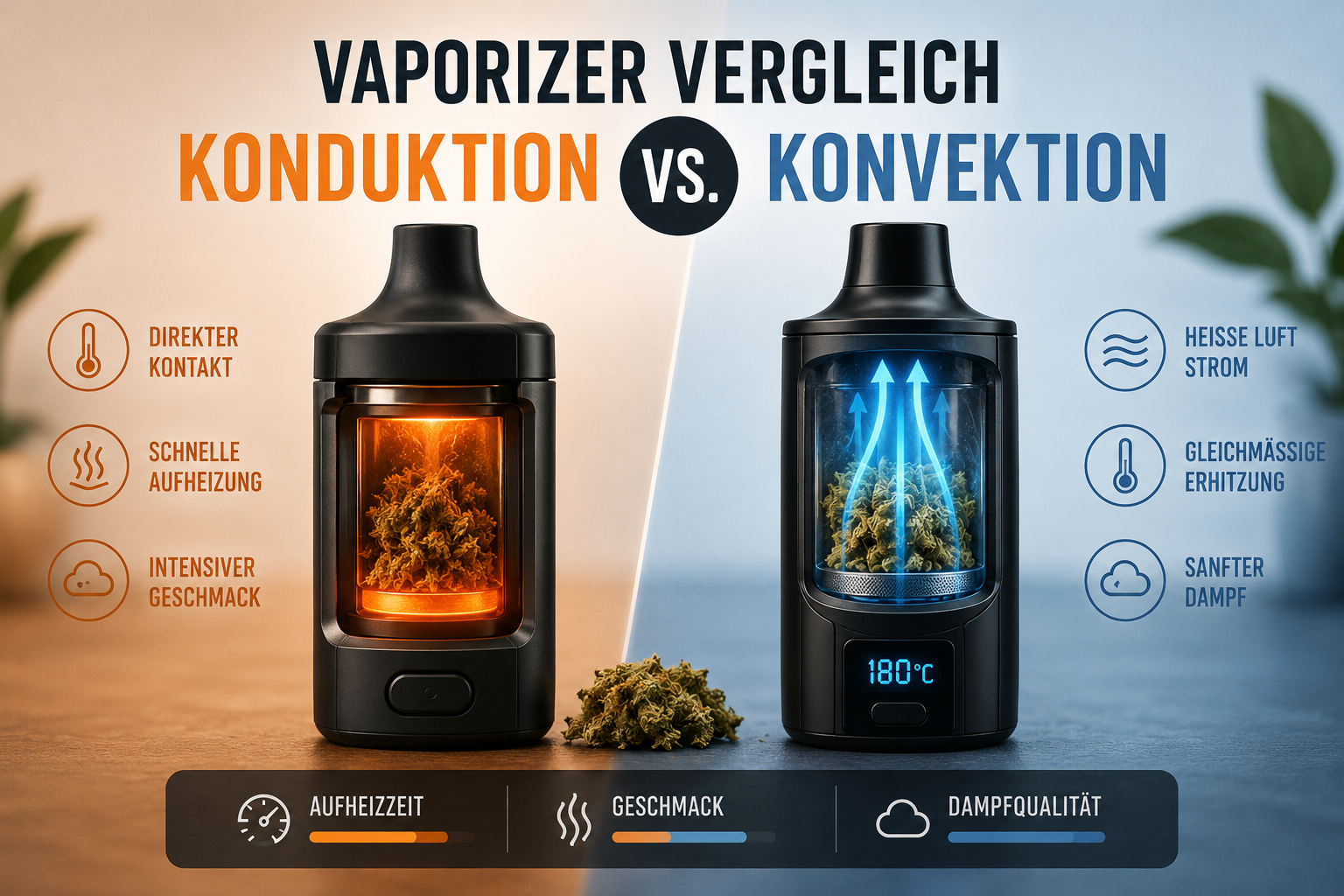 Vaporizer Vergleich – Konduktion vs. Konvektion