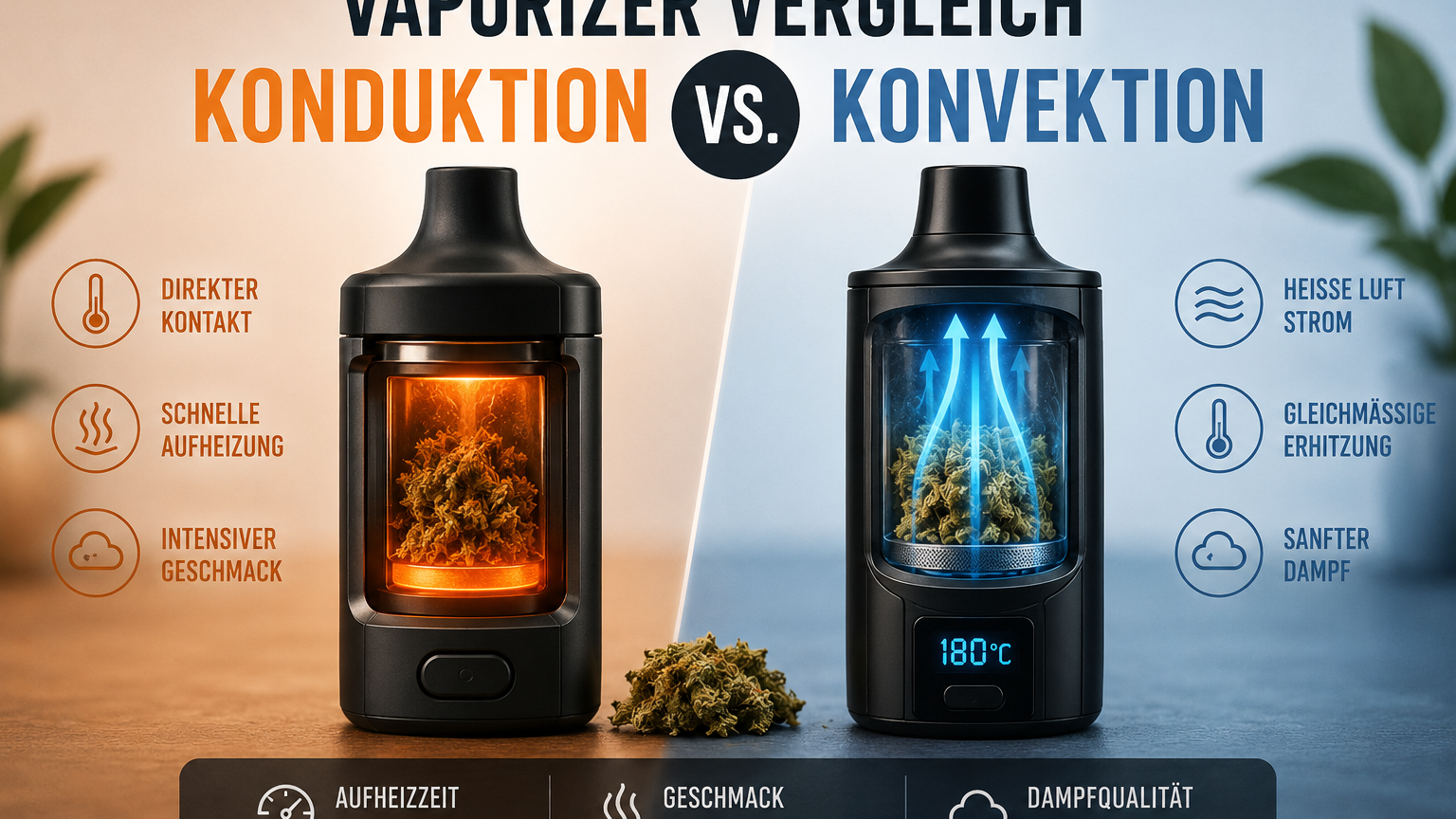 Vaporizer Vergleich – Konduktion vs. Konvektion