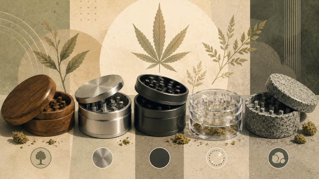 Grinder / Kräutermühlen Vergleich nach Materialien