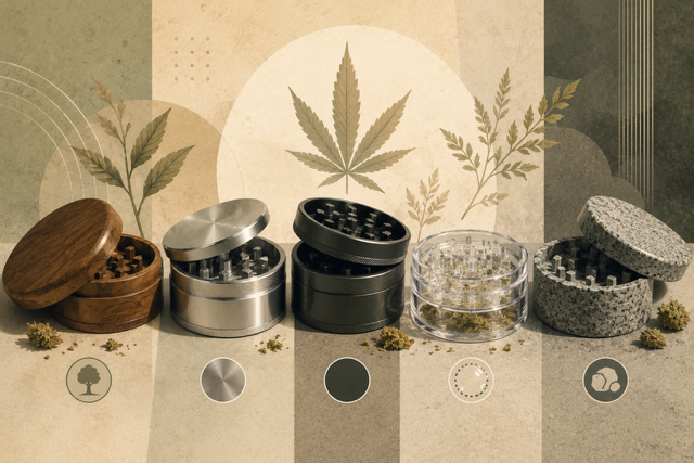 Grinder / Kräutermühlen Vergleich nach Materialien