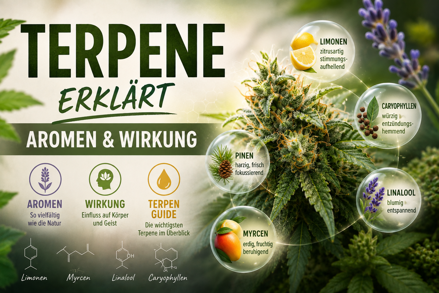 Terpene erklärt – Aroma, Wirkung und warum sie wichtig sind