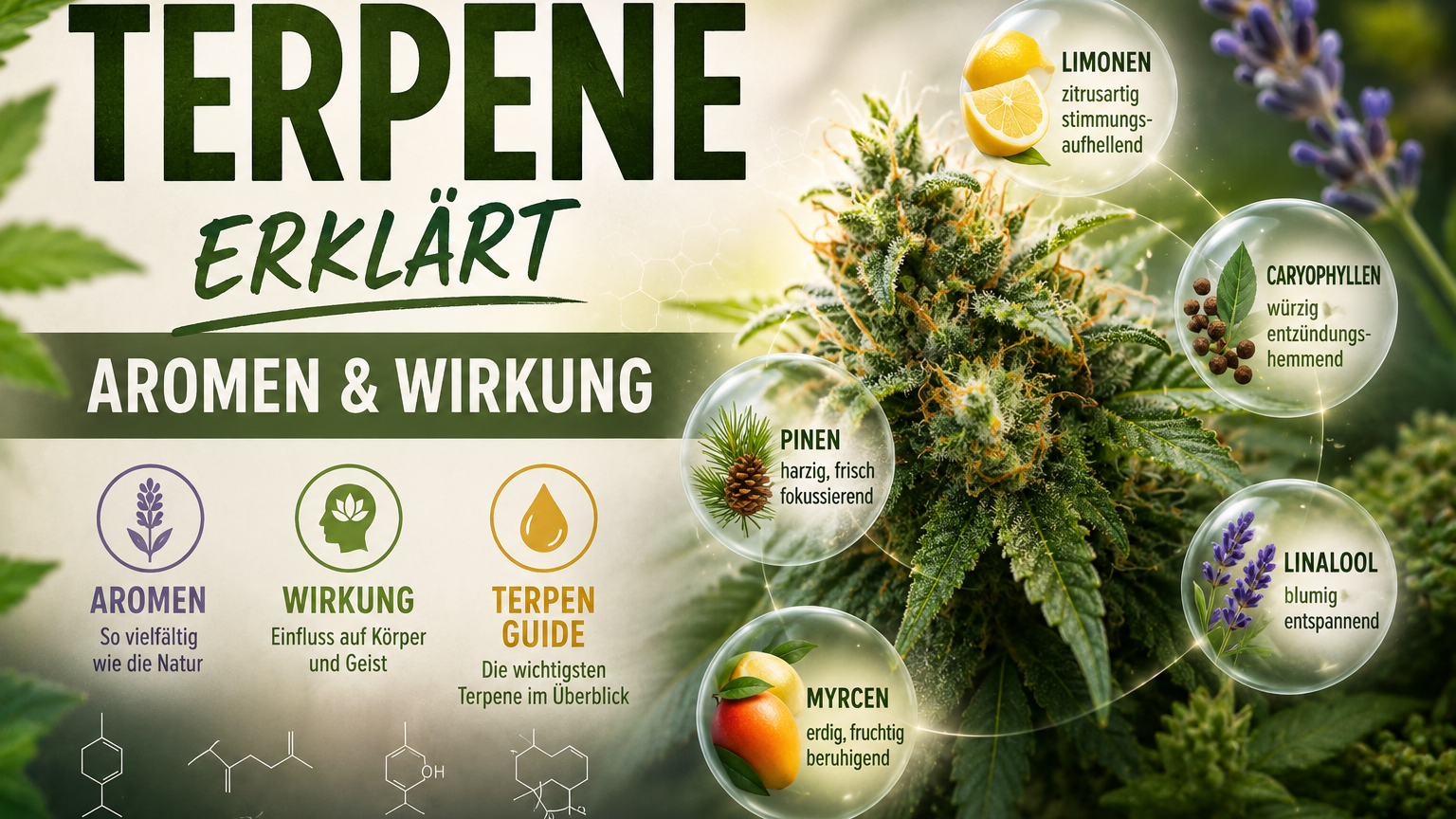 Terpene erklärt – Aroma, Wirkung und warum sie wichtig sind