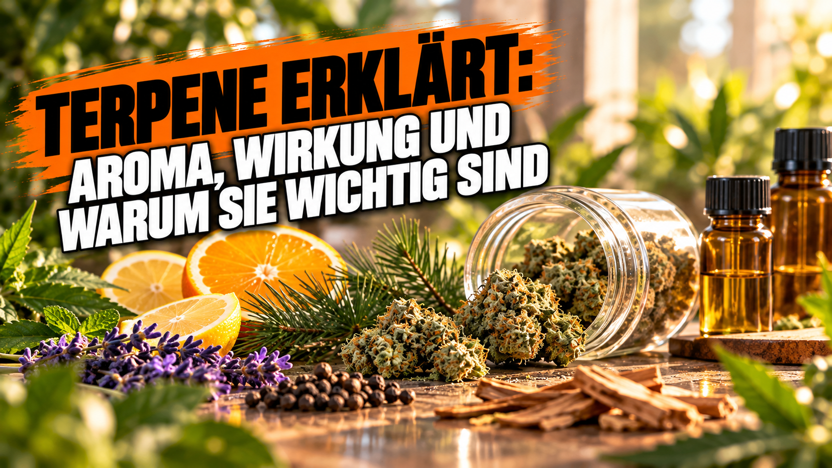 Terpene erklärt: Zitrus, Lavendel, Pfeffer und Kiefer als typische Terpen-Aromen