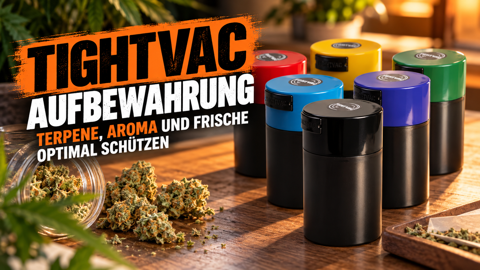 Tightvac Vakuumbehälter in verschiedenen Größen zur Aufbewahrung von Kräutern
