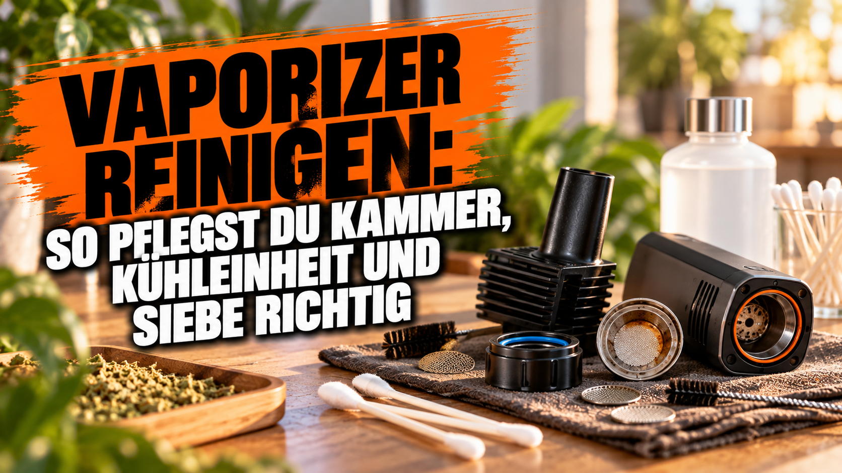 Vaporizer reinigen: So pflegst du Kammer, Kühleinheit und Siebe richtig