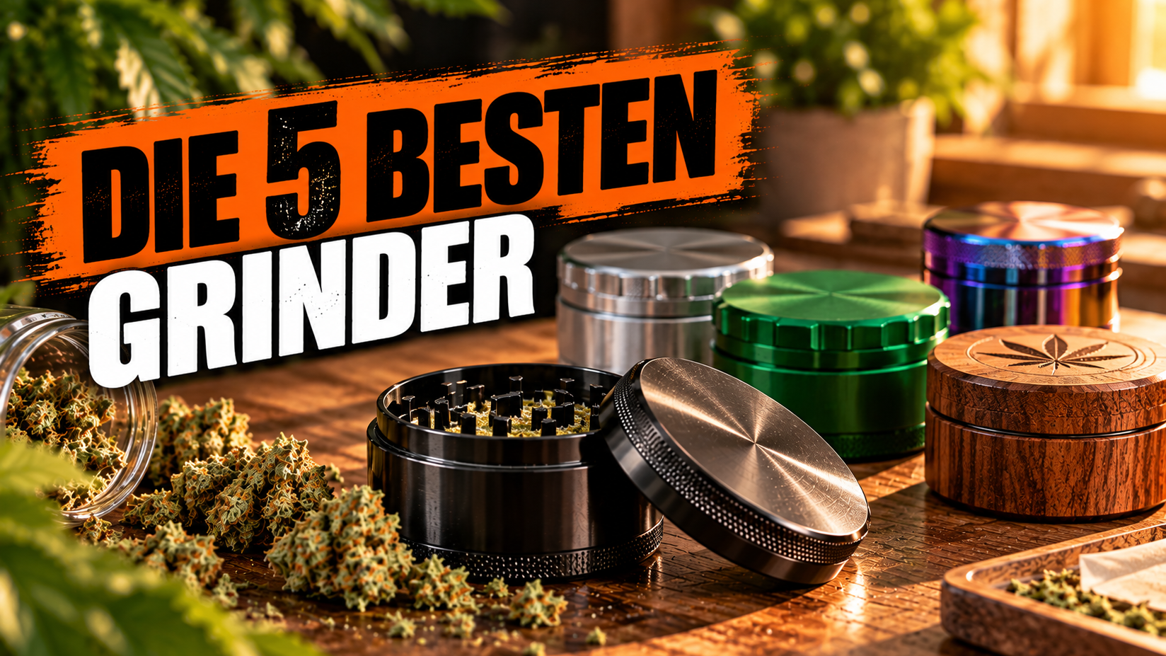 Die 5 besten Grinder aus Edelstahl, Aluminium, Holz und Hanfkunststoff